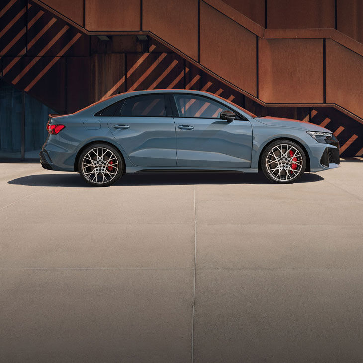 Profil latéral de l'Audi RS 3.
