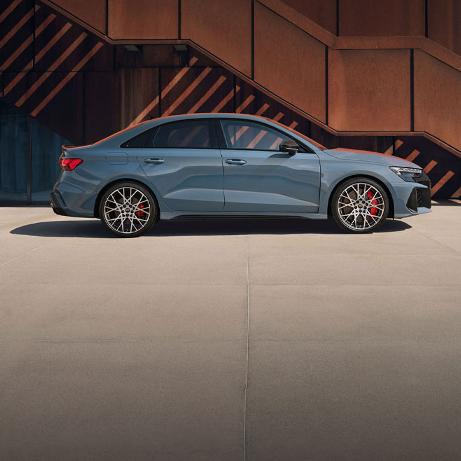 Side view of the Audi RS 3.