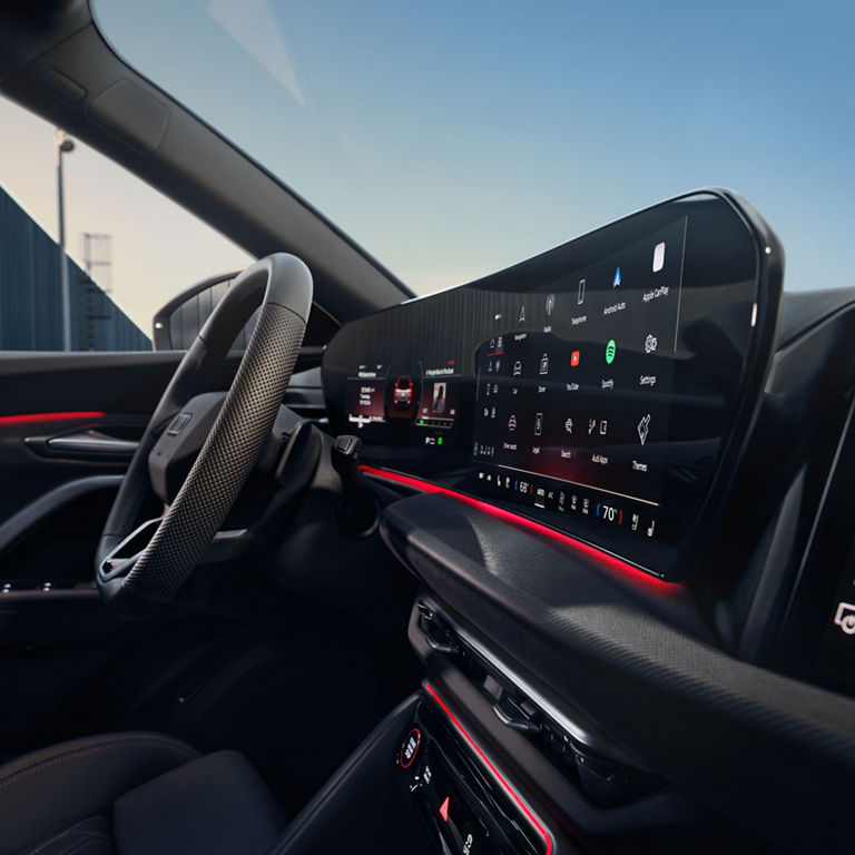 Vue du cockpit virtuel Audi dans le tout nouveau Audi SQ5 Sportback.