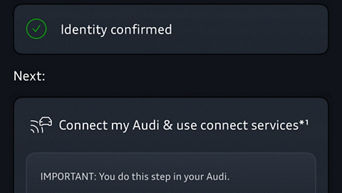 Interior view of a man driving an Audi.