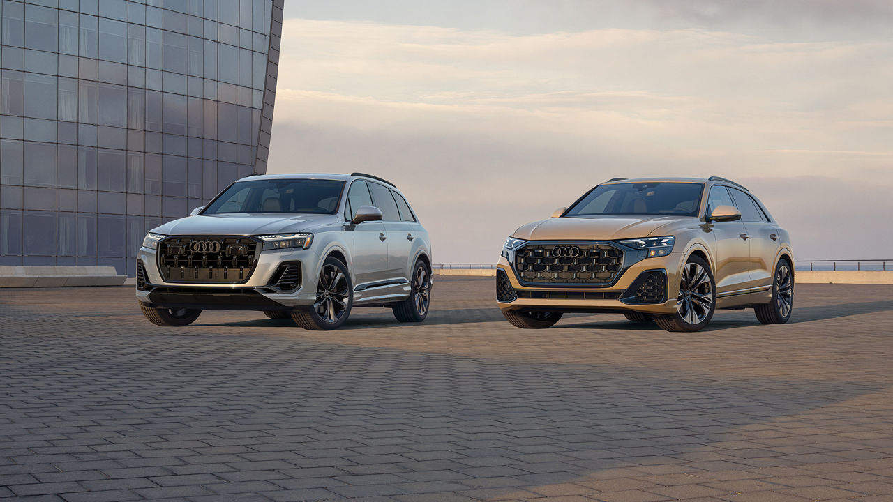 Group shot of the Audi Q7 and Q8