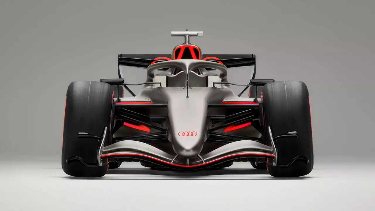 View of the Audi R26 Concept.