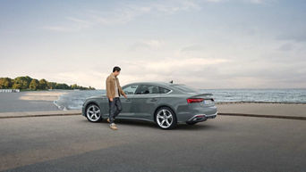 Audi A5 with man