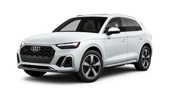 Three-quarter front view of the Audi Q5 PHEV.