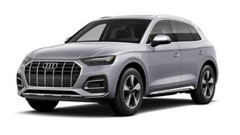 Vue de trois quarts avant de l'Audi Q5.