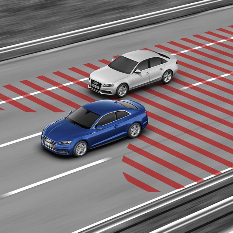 Démonstration du système d’aide au dépassement Audi side assist.