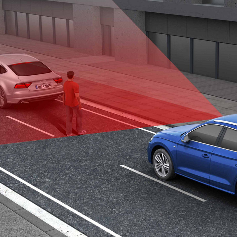 Audi pre sense front demonstration.