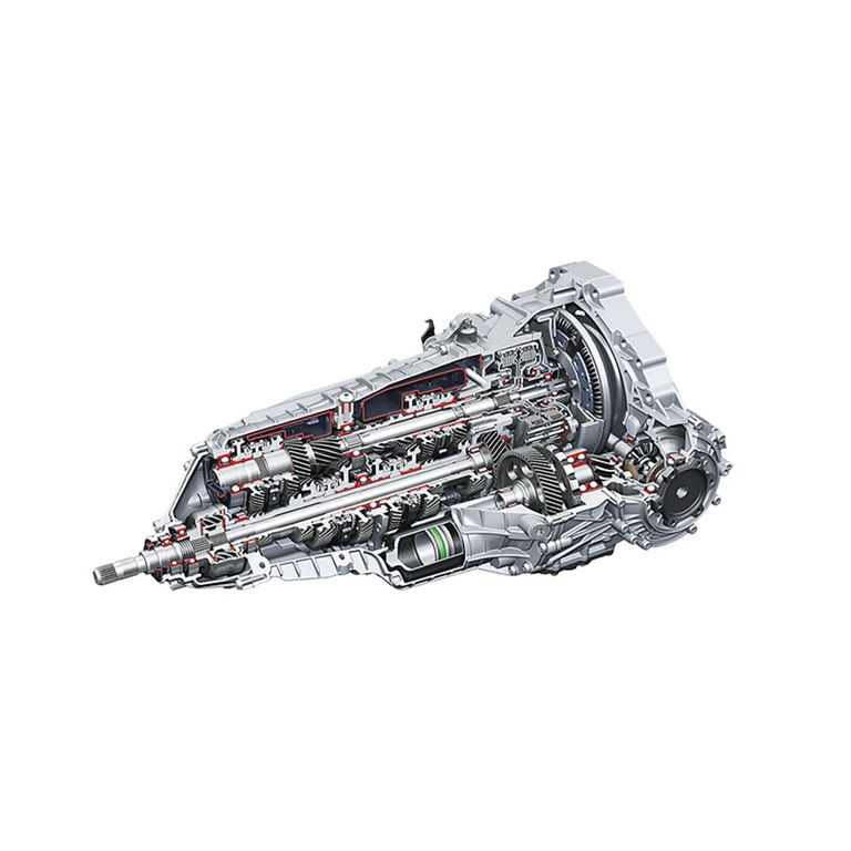  Illustration of the transmission in the Audi Q5. 