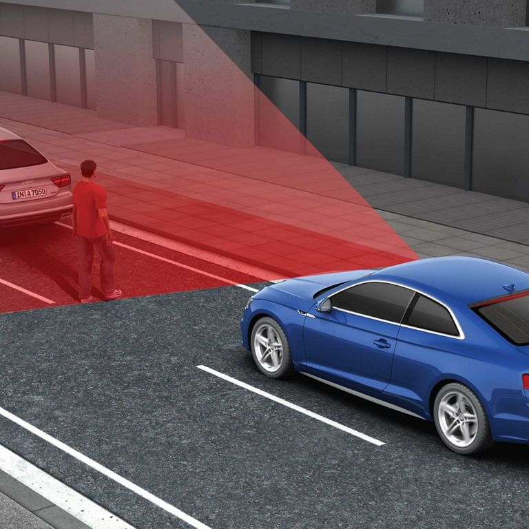 Démonstration du système Audi pre sense avant.