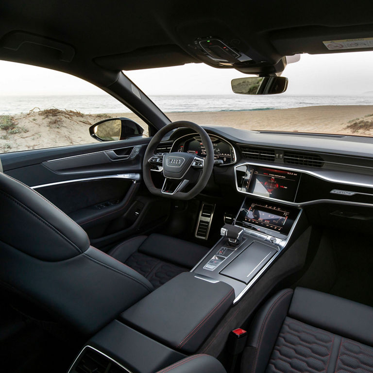 Vue intérieur de l'Audi RS 6 Avant.