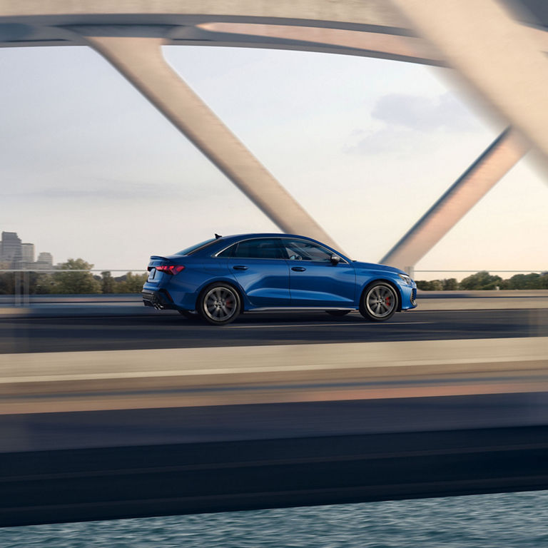 Side view of the Audi S3.