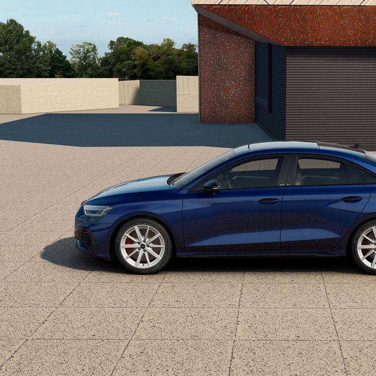 Side view of the Audi S3.