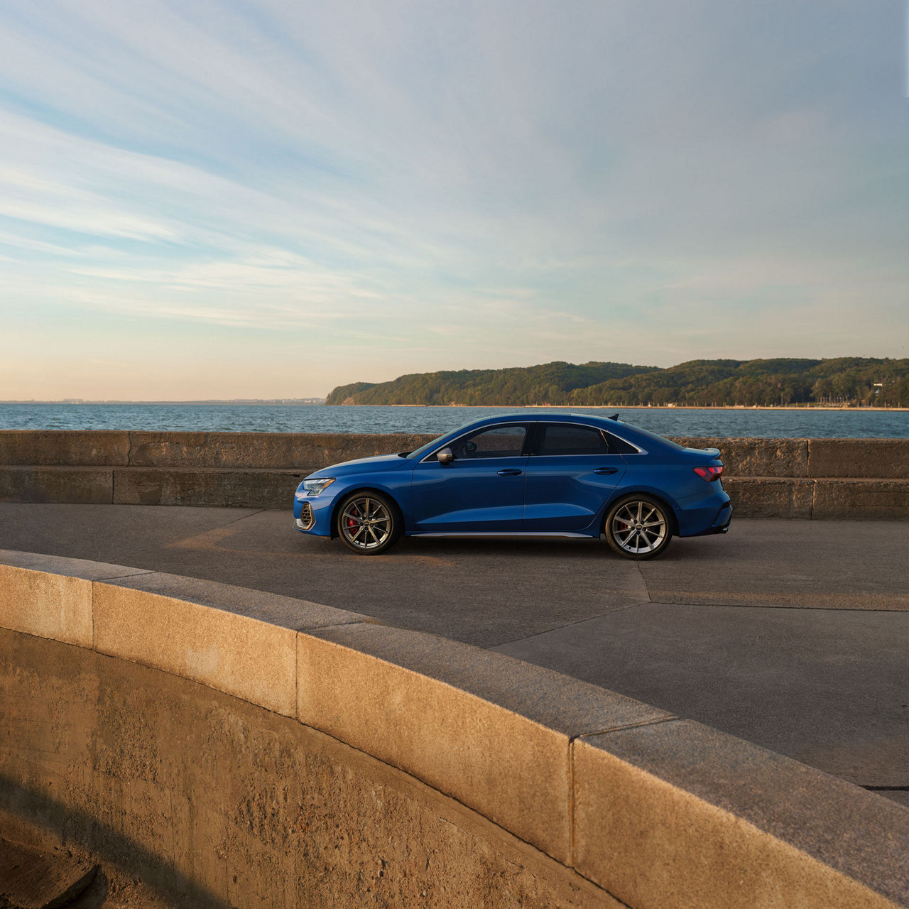 Side view of the Audi S3.