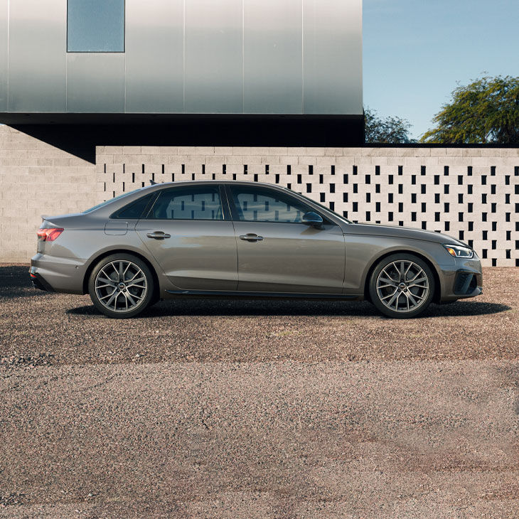 Side view of the Audi S4 Sedan.