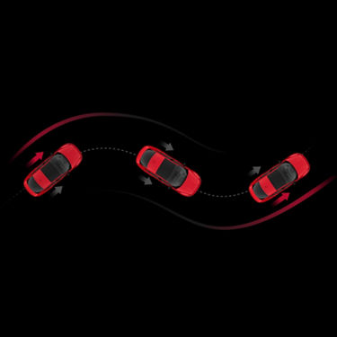  Diagram showing how the quattro systems in Audi Sport vehicles work.