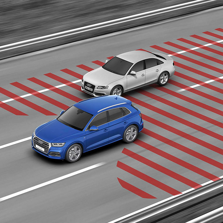 Audi side assist illustration. 