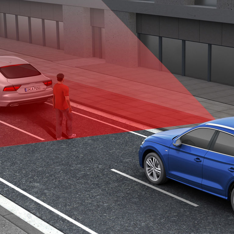 Demonstration of the Audi pre sense city feature on the Audi Q5. 