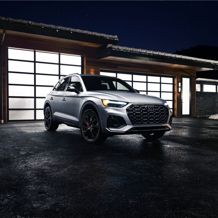 Profil avant aux trois quarts de l'Audi SQ5.