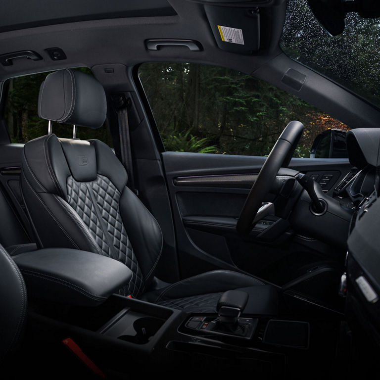 Interior view of the Audi SQ5.