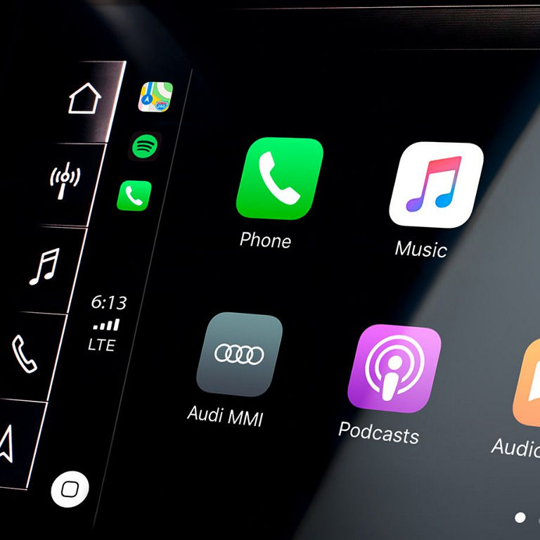 Démonstration de l'interface Audi téléphone de l'Audi Q5 Sportback.
