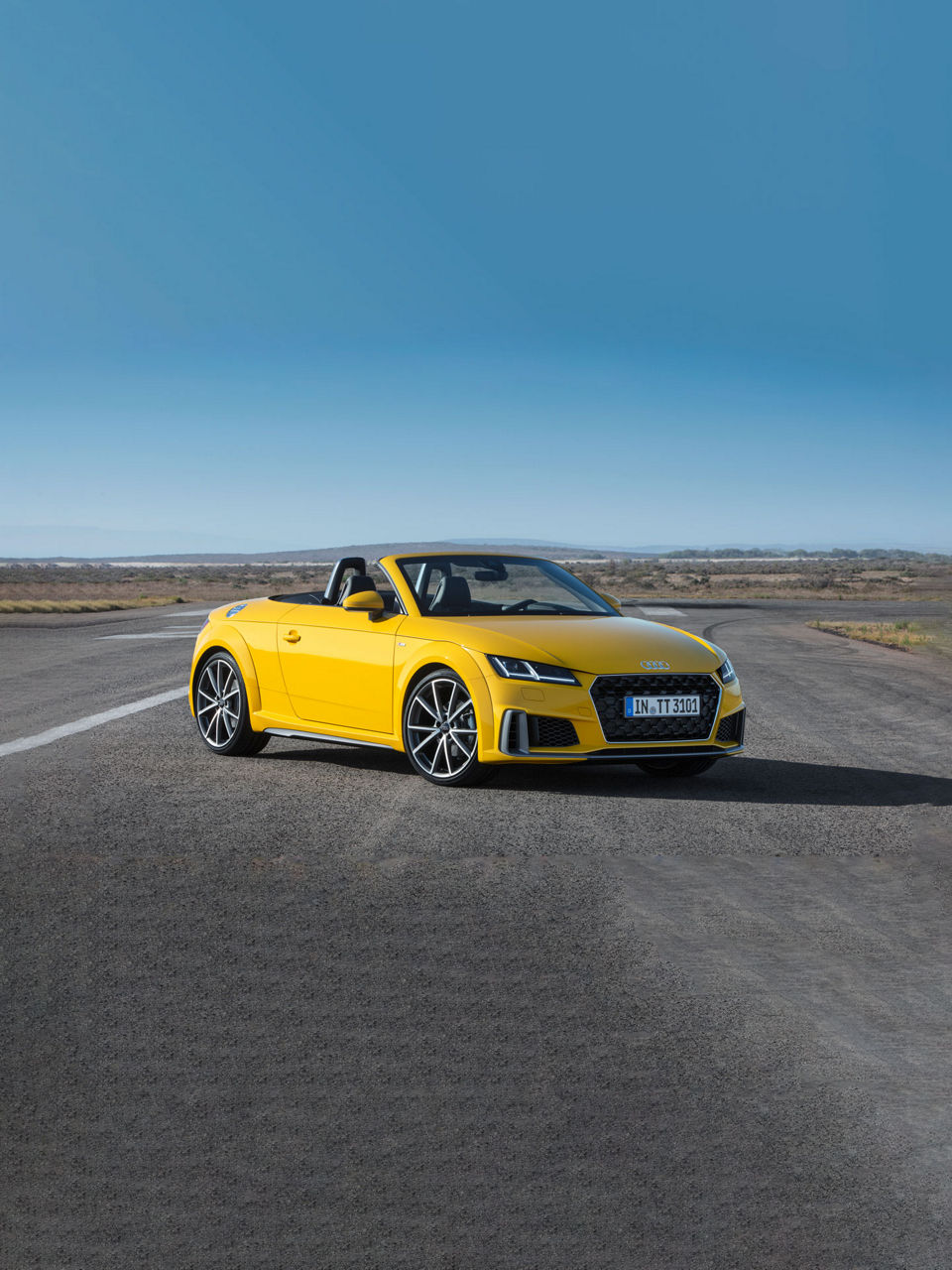 Profil avant aux trois quarts de l'Audi TT Roadster