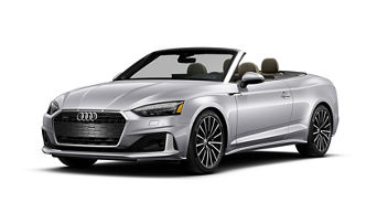 3/4 side view of an Audi A5 Cabriolet