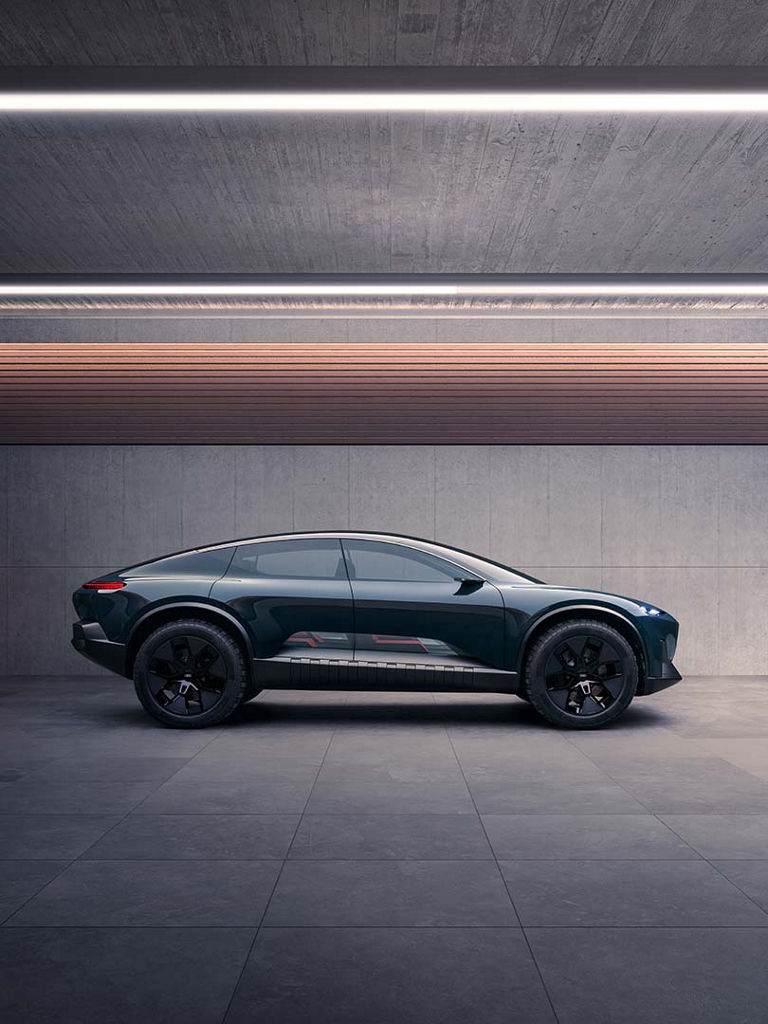 Side view of the Audi activesphere concept.