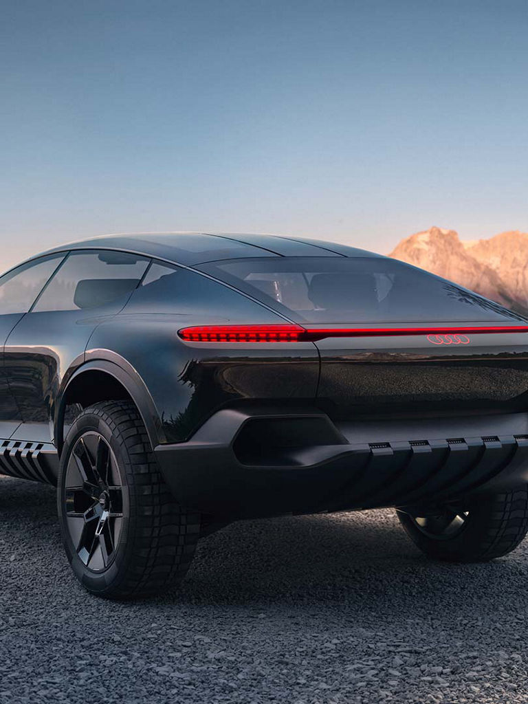 Rear view of the Audi activesphere concept.