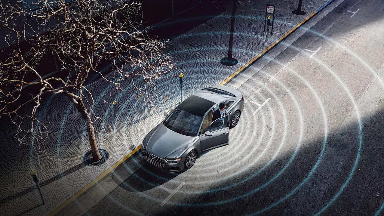 Demonstration of the Wi-Fi® data plan available with Audi connect® PLUS.