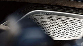 Close up on the Bang & Olufsen 3D Advanced Sound System.