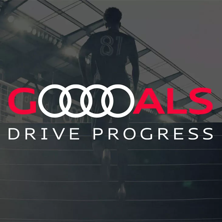 The Audi Goals Progress logo.