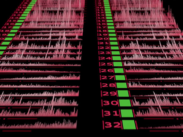 Ondes sonores du système e-sound.