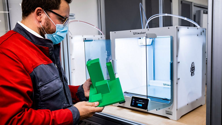 Plastic 3D printing at the Audi Böllinger Höfe.