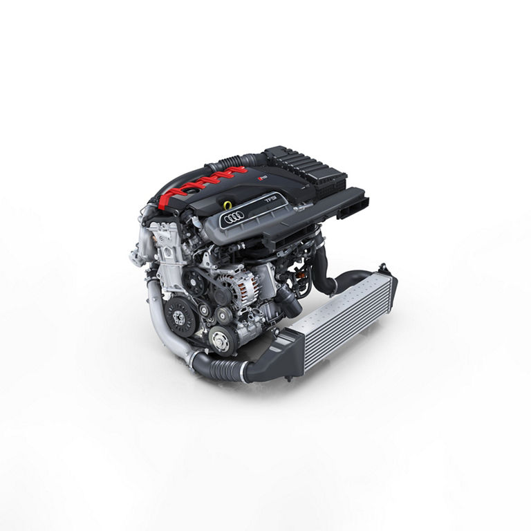 Illustration of the engine in the Audi RS 3. 