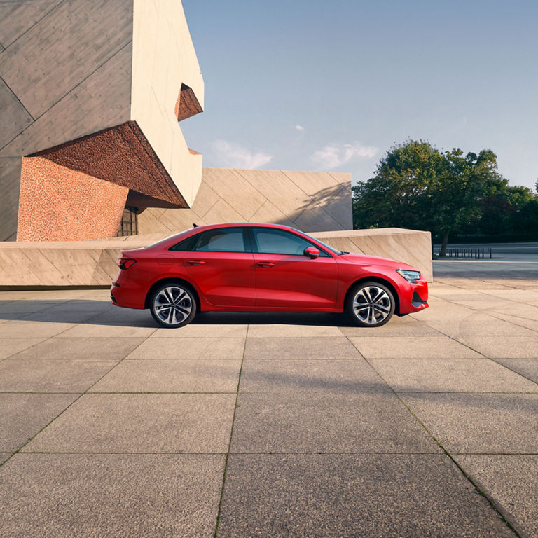 Side view of the Audi A3.