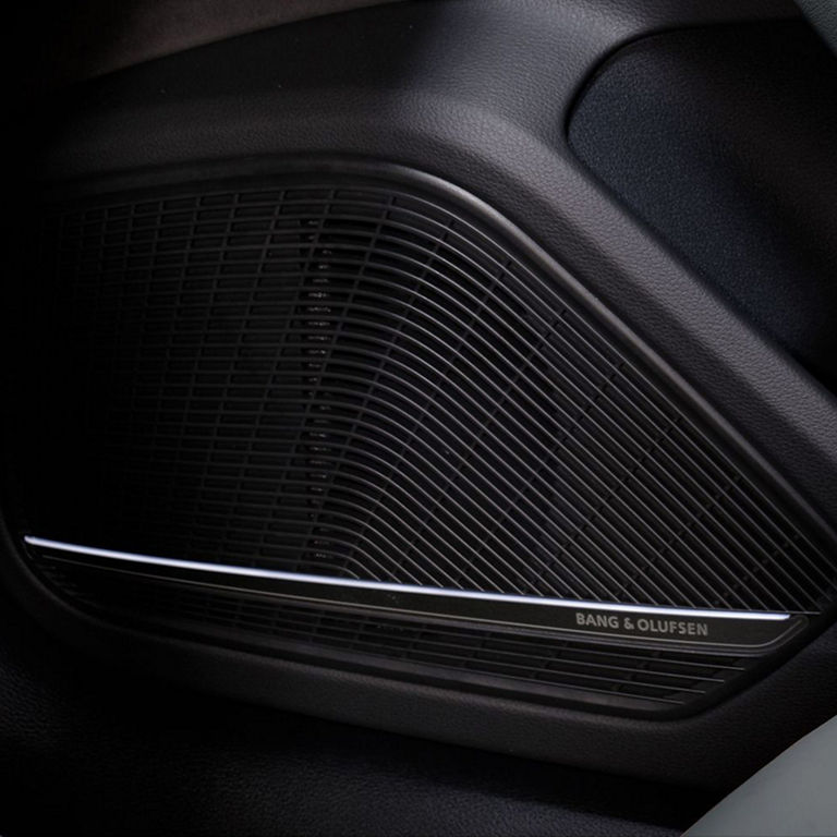 Close-up of the Bang & Olufsen® speakers in the Audi RS 5 Coupe.