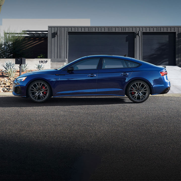 Side view of the Audi A5 Sportback.