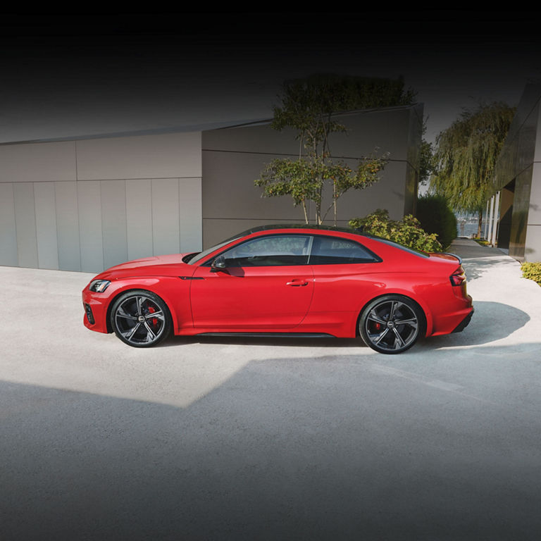 Side profile of the Audi RS 5 Sportback.
