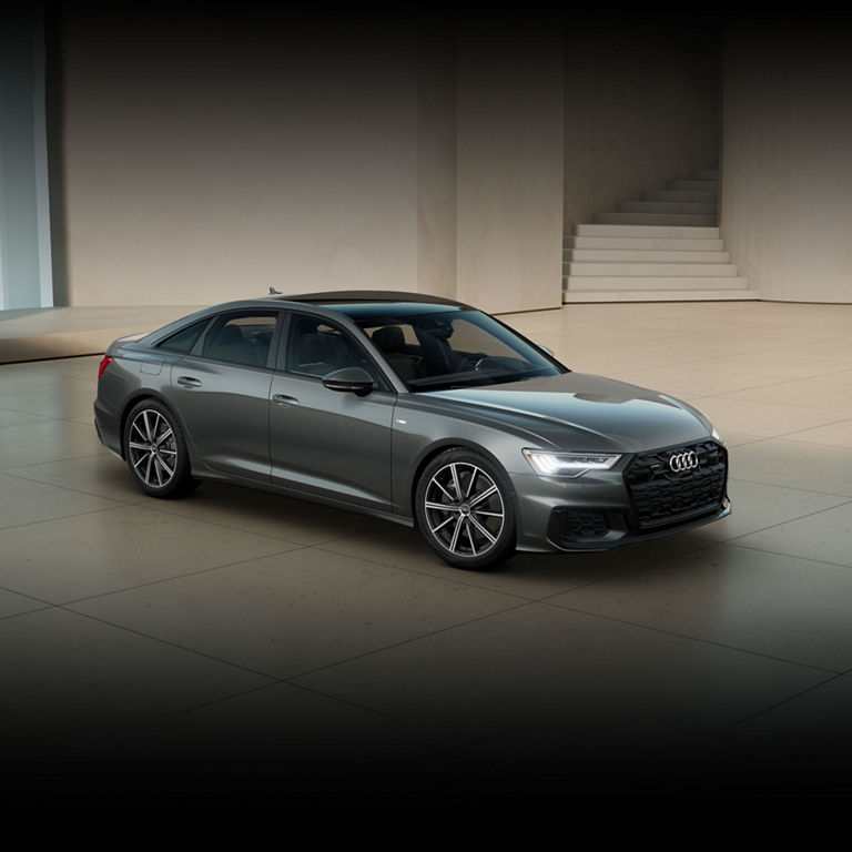 3/4 front view of the Audi A6 Sedan.