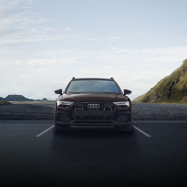 Front profile of the Audi A6 allroad.