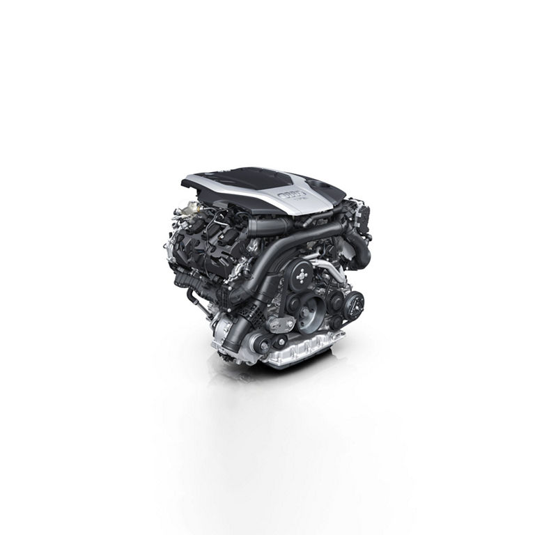 Illustration of the engine in the Audi A7.