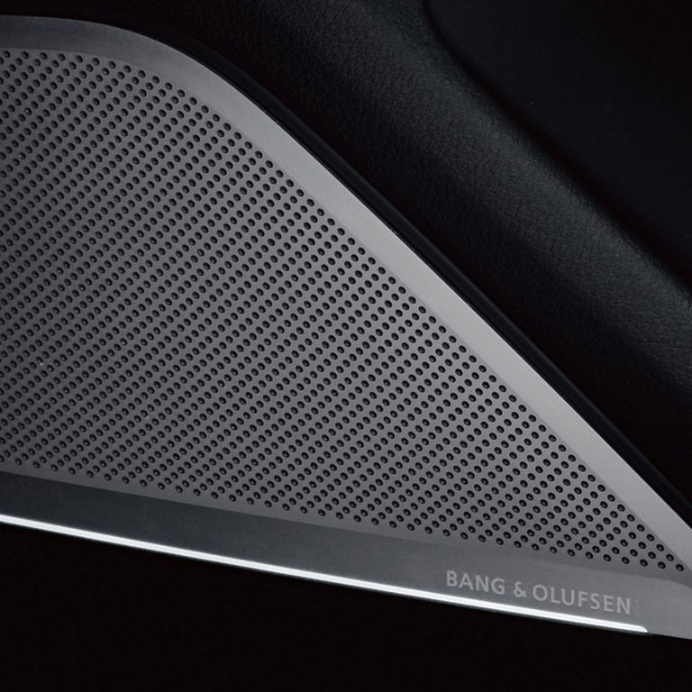 Close-up of the Bang & Olufsen® speakers in the Audi A7.