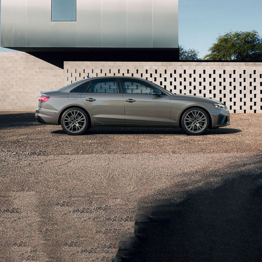 Profil latéral de l'Audi S4.