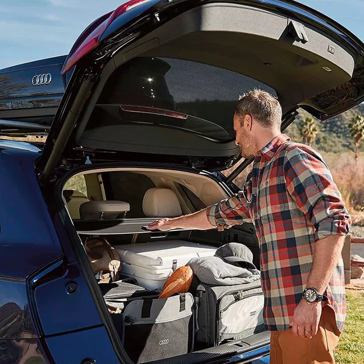 Audi Q5 trunk storage space.