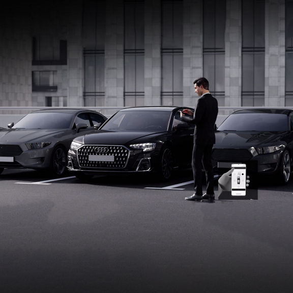 Demonstration of the Remote park assist feature.