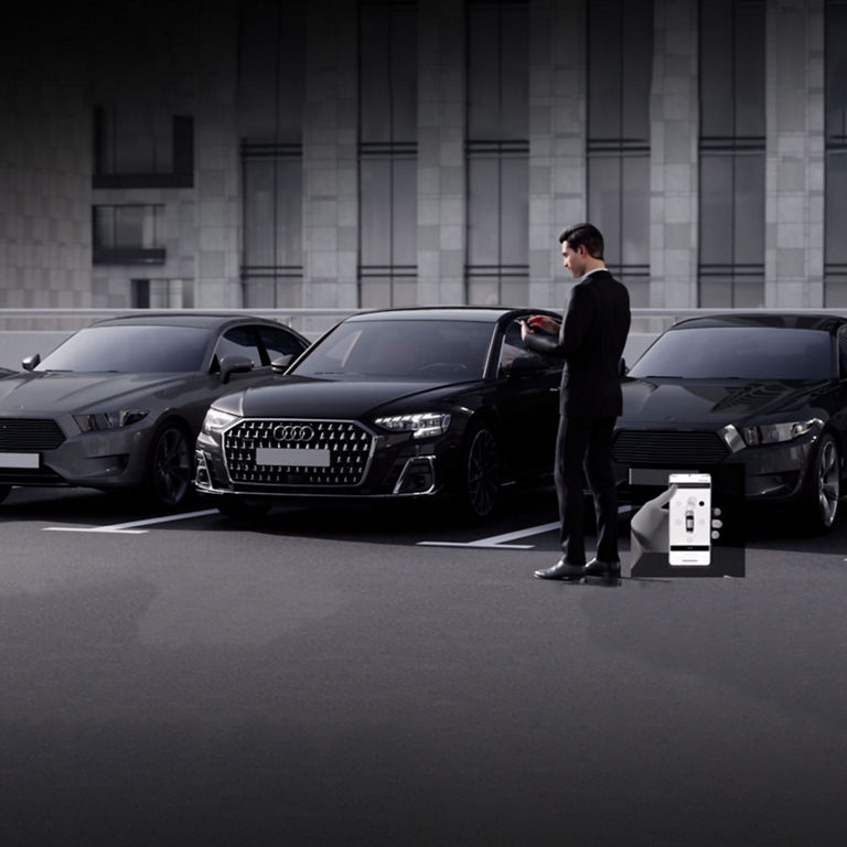 Démonstration du système Park Assist plus à distance.