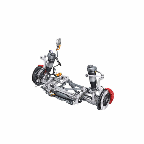 Diagram of the suspension inside the Audi SQ8.