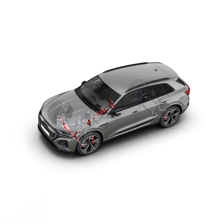Demonstration of the Audi electric power steering feature on the Audi SQ8 e-tron® Sportback.