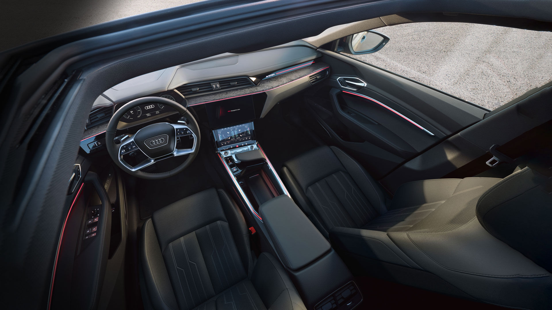 2024 Audi Q8 e-tron luxurious ventilated, full-leather front seats.