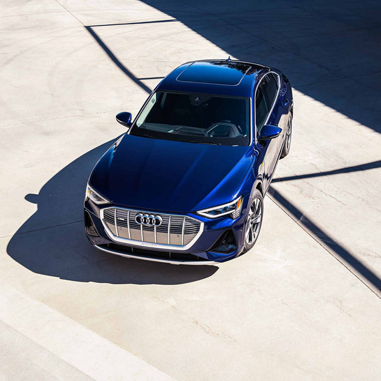 Aerial view of the Audi e-tron® Sportback.